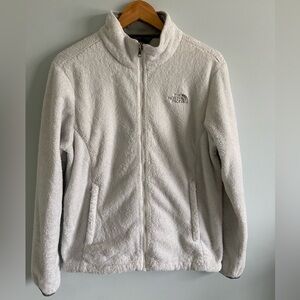 The North Face White Fleece Jacket size L